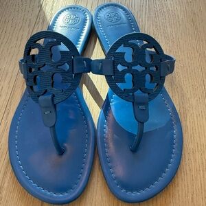 Tory Burch blue Miller slide Sandals 9.5